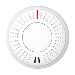 Smoke detector with battery for 10 years
