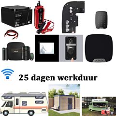 Camper caravan shed alarm system with camera and app display 25 days battery life