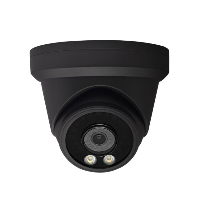 Zwarte beveiligingscamera PoE, Onvif, rtsp, 6MP, ip67, AI