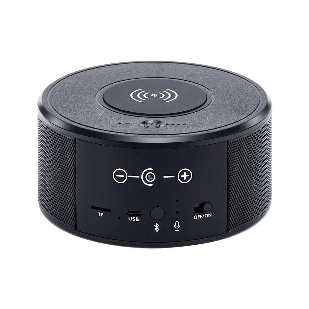 Woordvoerder schuur Mechanica Bluetooth st speaker, draadloos laden met geheime 1080p camera