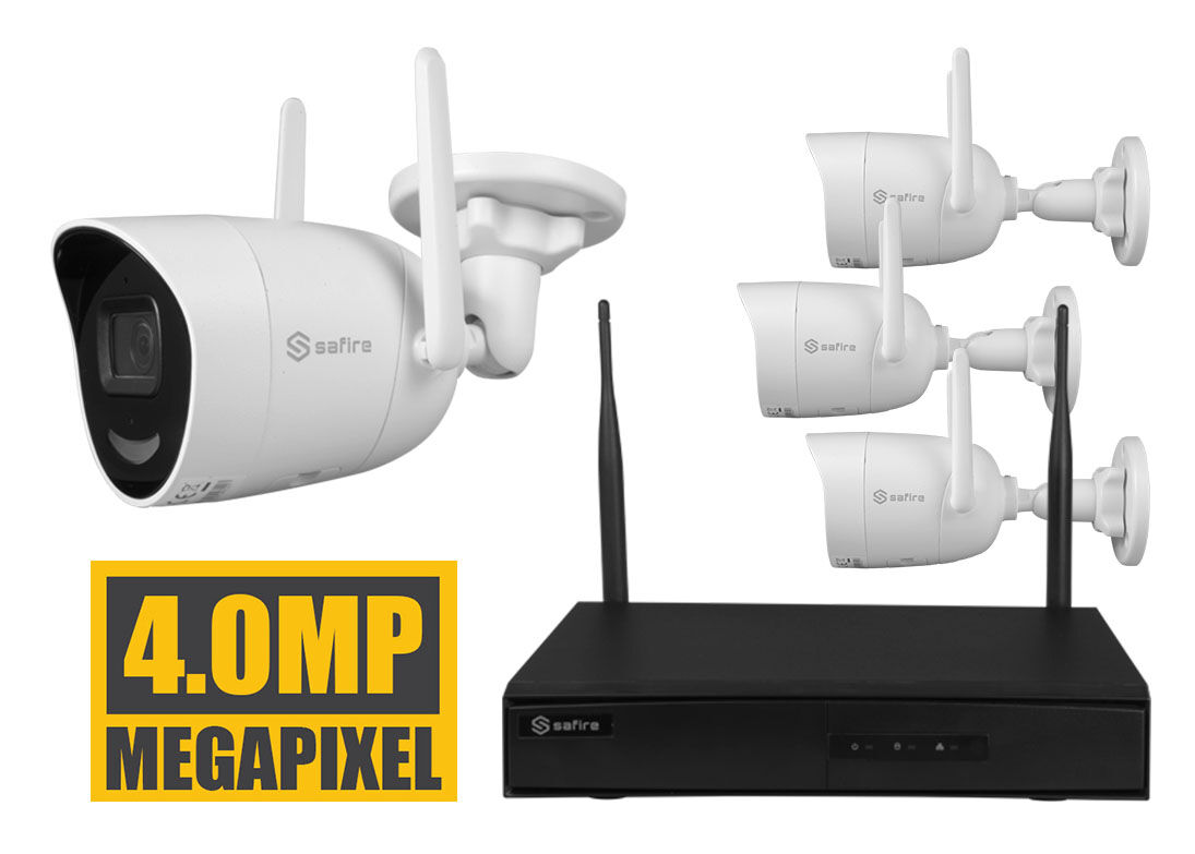 Safire Wifi bewakingscamera draadloze oplossing met 4MP en 30m nachtzicht