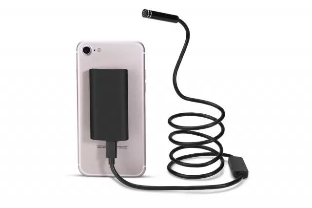 Telecamera endoscopica WiFi HD per dispositivi mobili iOS e Android, 2 m -  PEARL