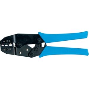 Professional crimping tool for insulated cable lugs