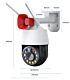 4G SIM card IP camera with speaker and police led 2 way audio