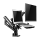 Desk-flex dual arms voor LCD monitor en laptop voor aan het bureau specificaties