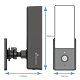 Nivian wifi ip camera met ingebouwde lamp en sd kaart opname