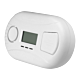 Carbon monoxide detector with measurement on LCD screen back