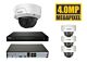 Hikvision set 1×4MP IP camera vandal resistant and suitable for outdoor recorder