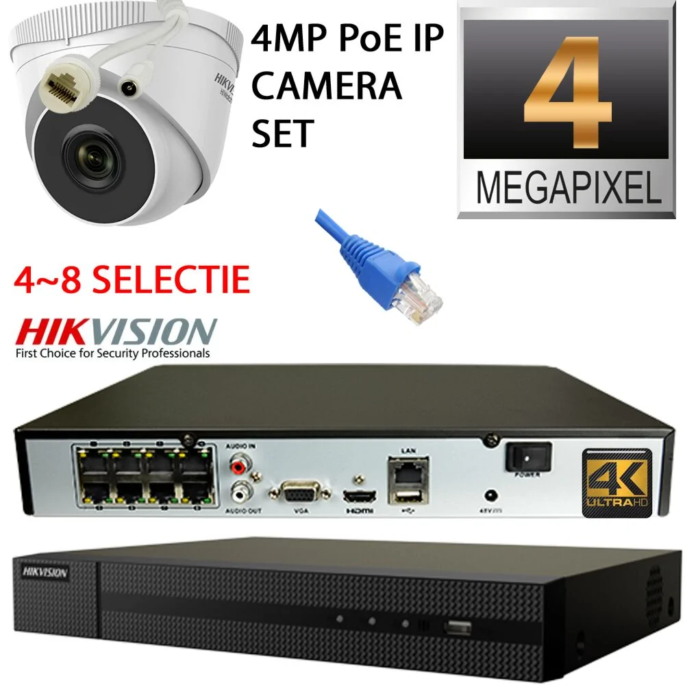 hikvision poe camera kit